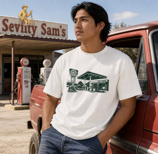 Liminal Gas Station | Comfort Colors C1717 White